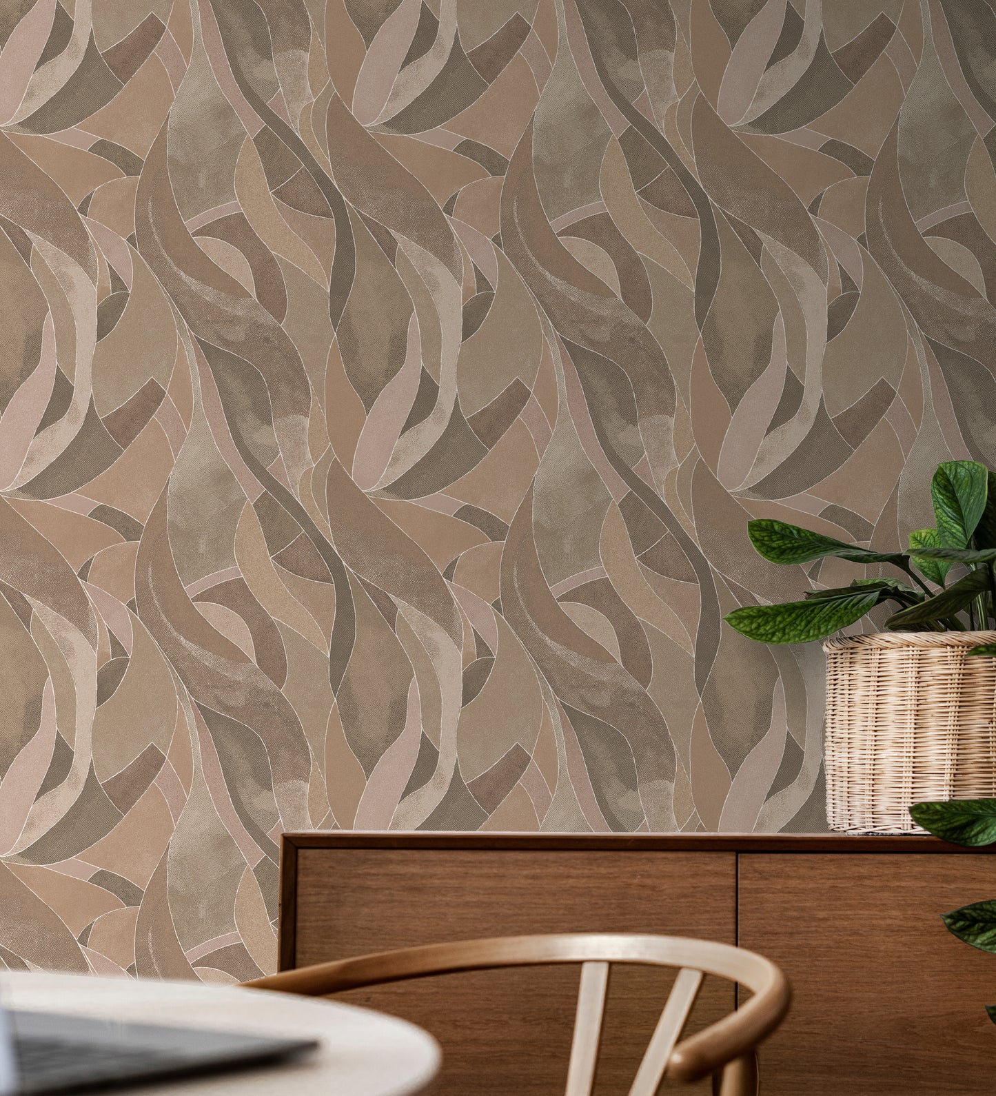 Abstract #2 Rosewood Wallpaper