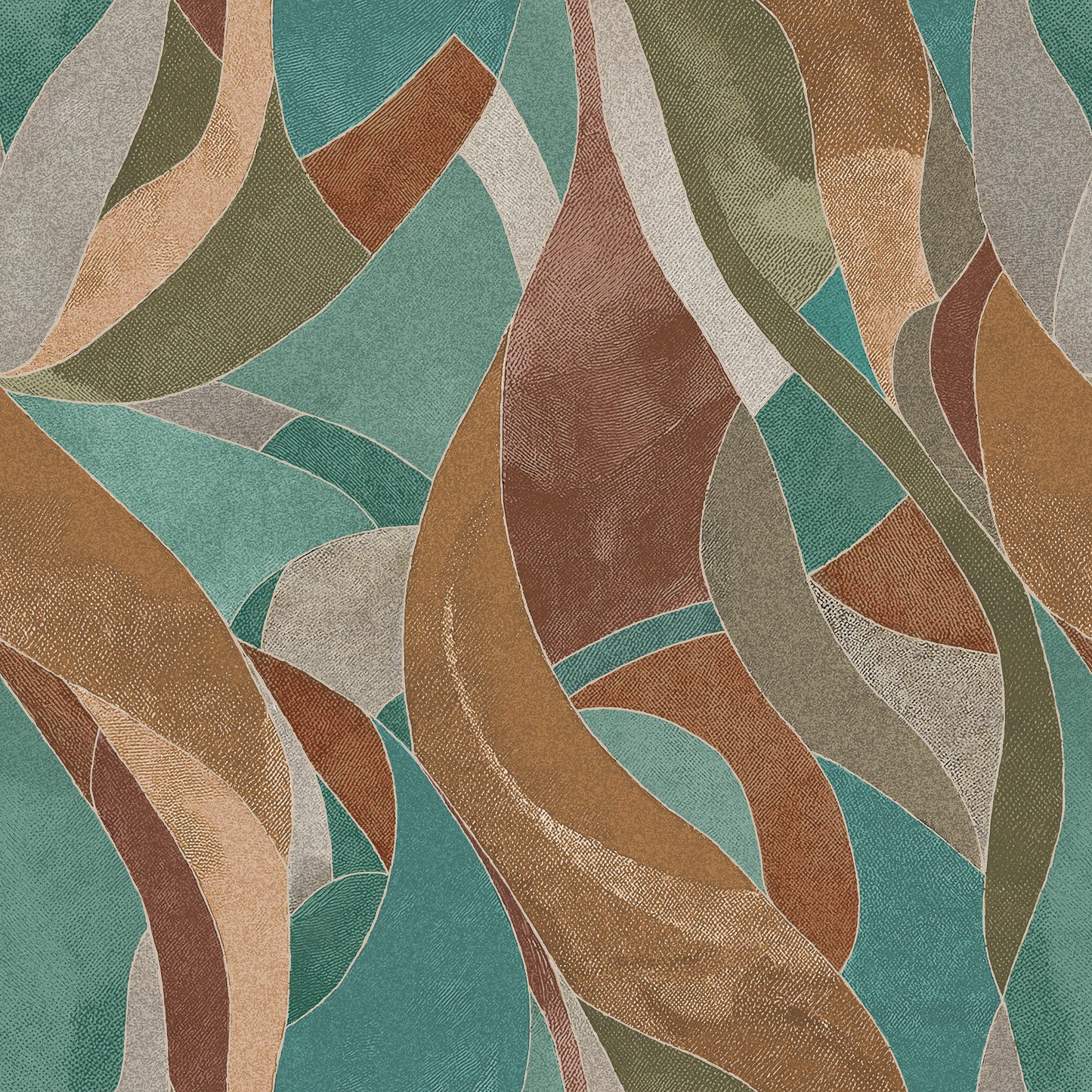Abstract #2 Teal Wallpaper