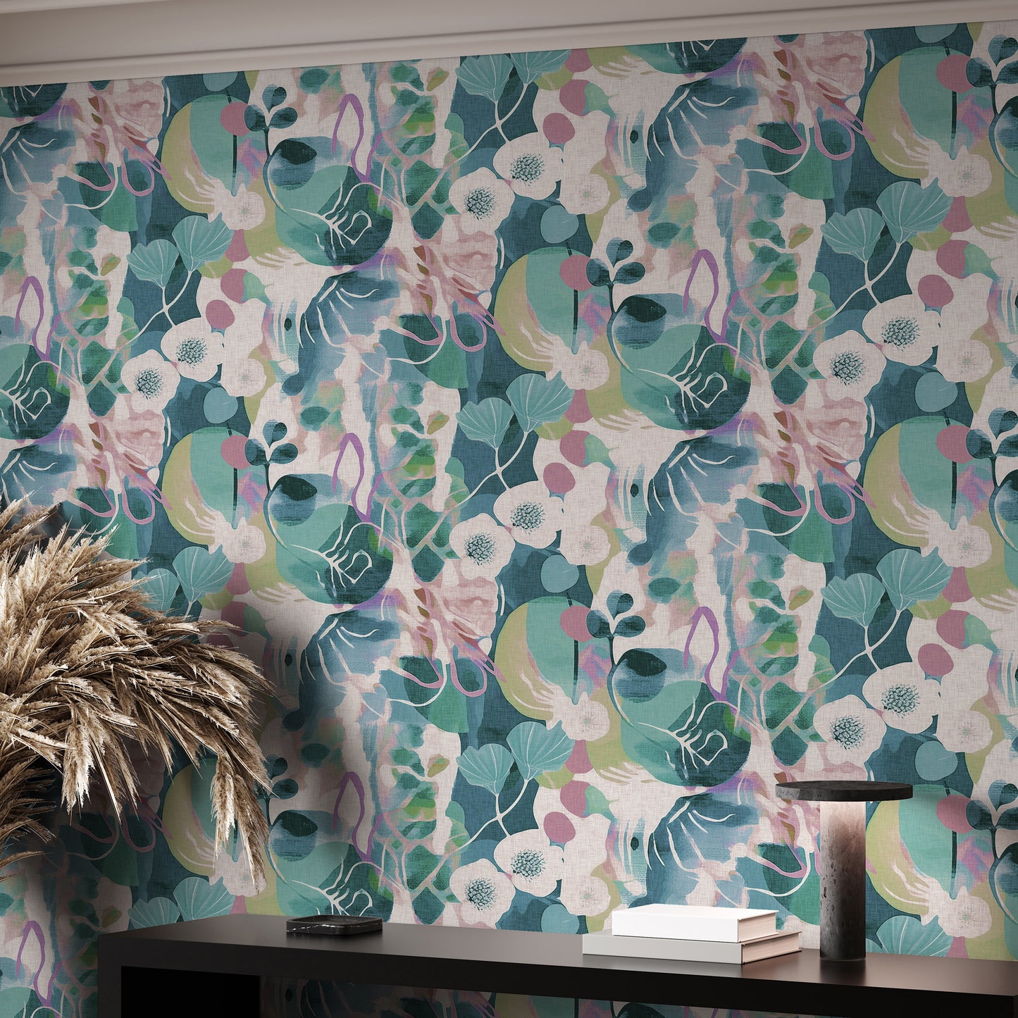 Arts & Crafts Papier peint Aqua Blues