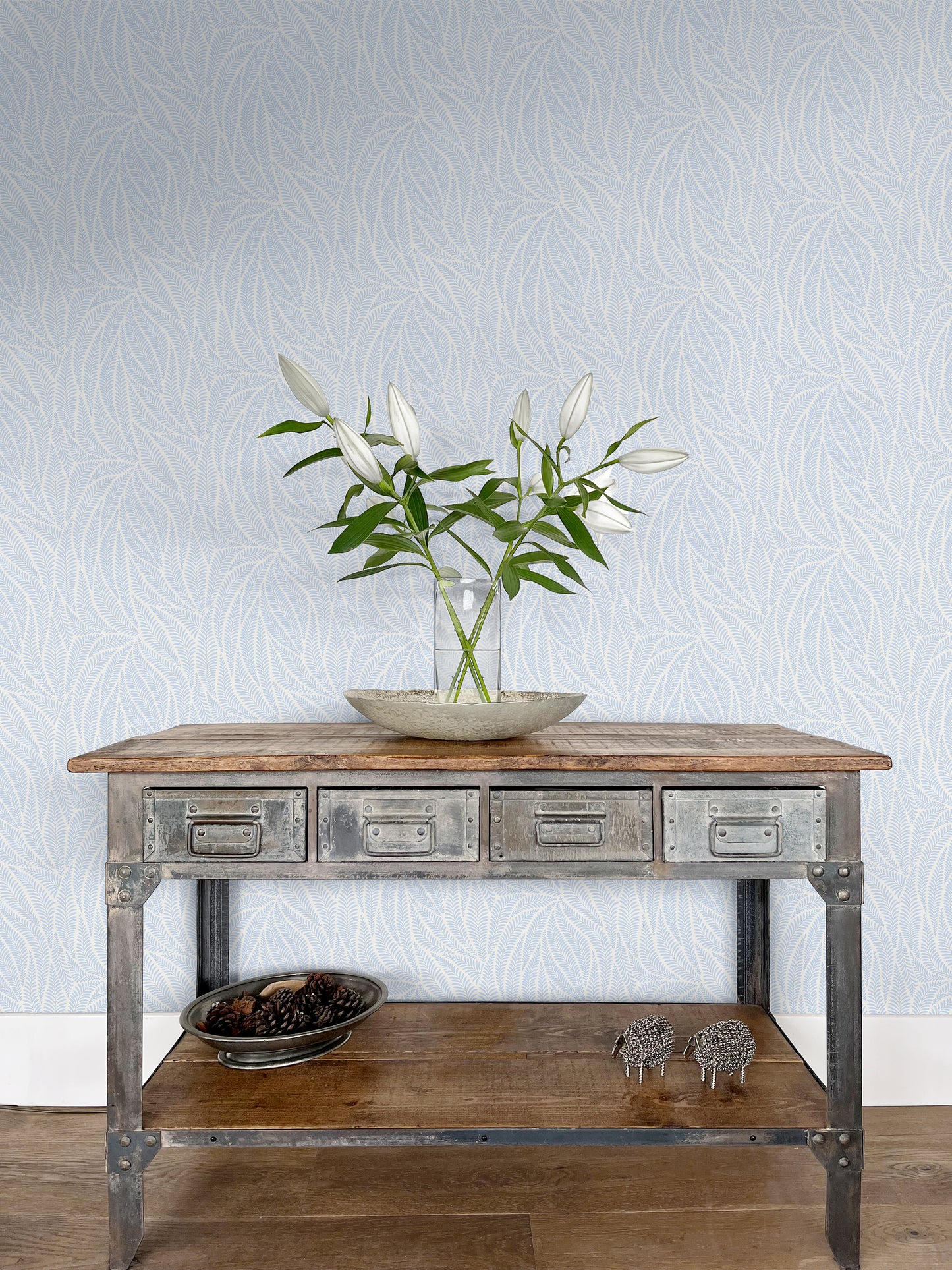 Arts & Crafts Aqua Blues Tapete