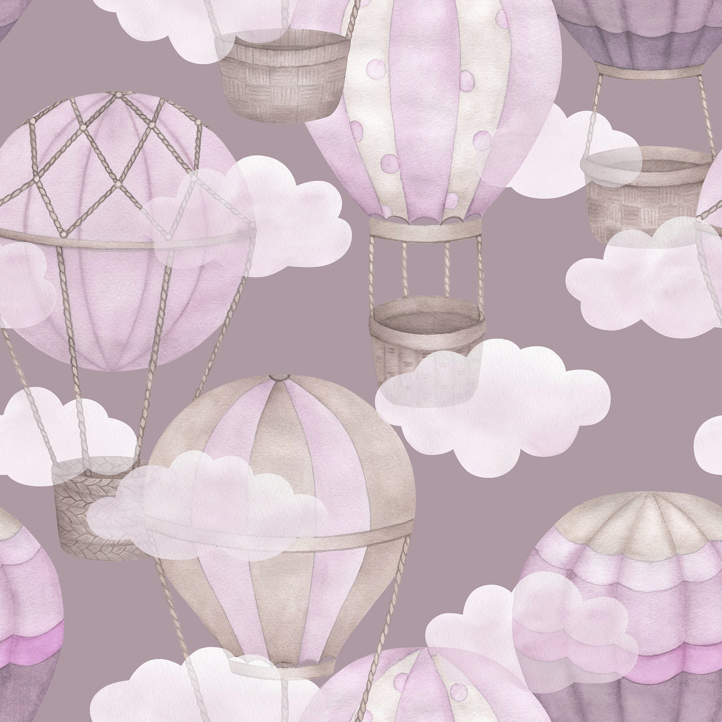 Aeronaut Plum Wallpaper