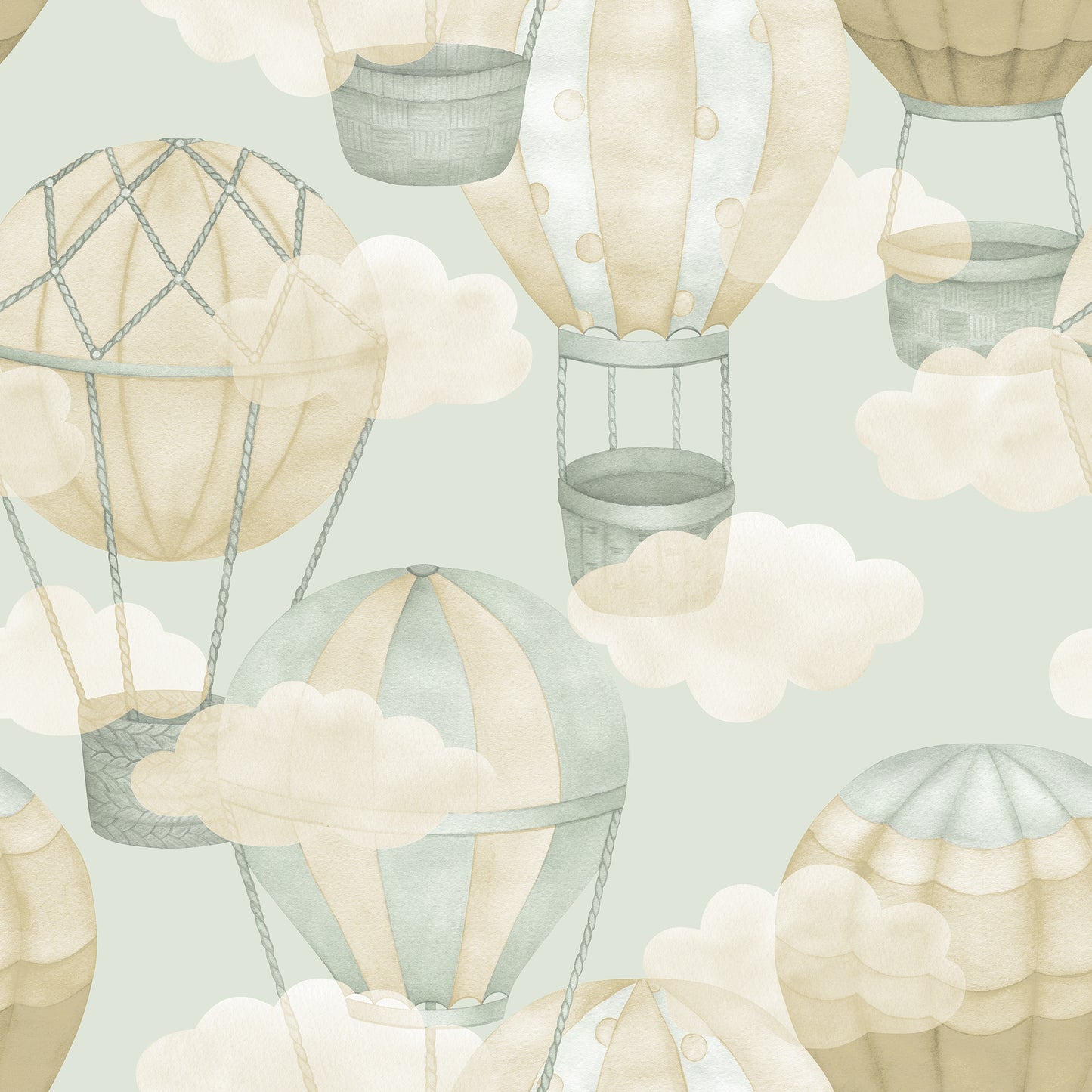 Aeronaut Soft Sage Wallpaper