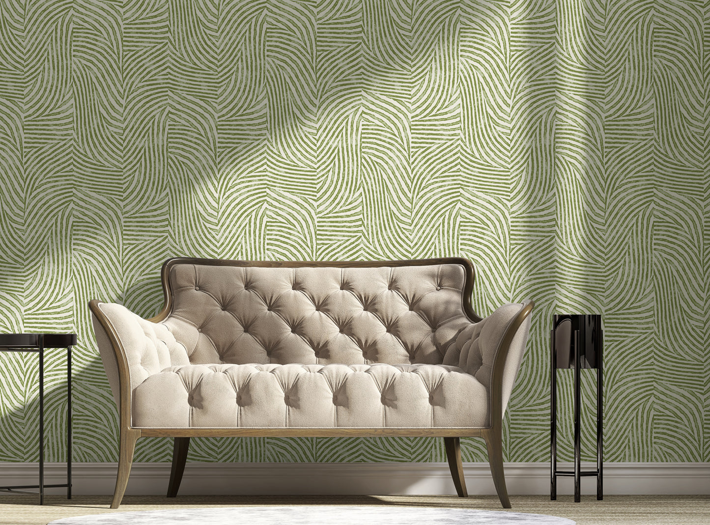 Arbez Plains Green Wallpaper