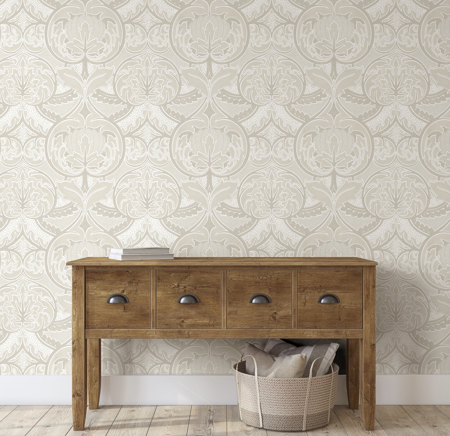 Arts & Crafts Neutrals Wallpaper
