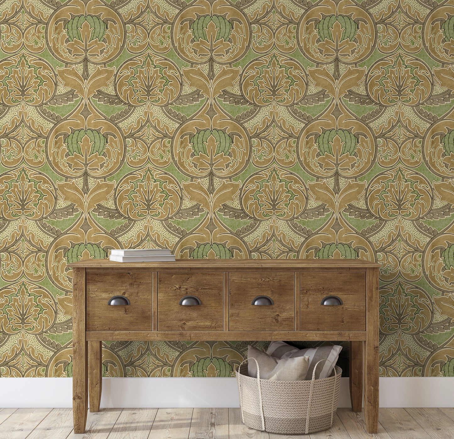 Arts & Crafts Woodland Wallpaper