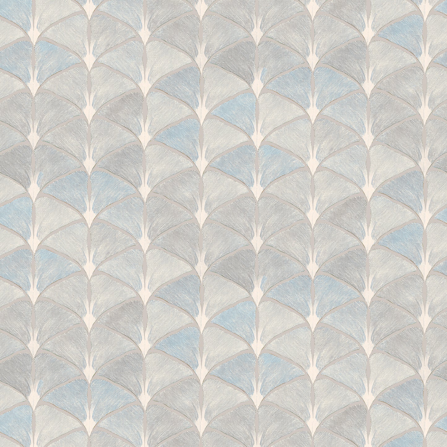 Arts & Crafts Papier peint Aqua Blues