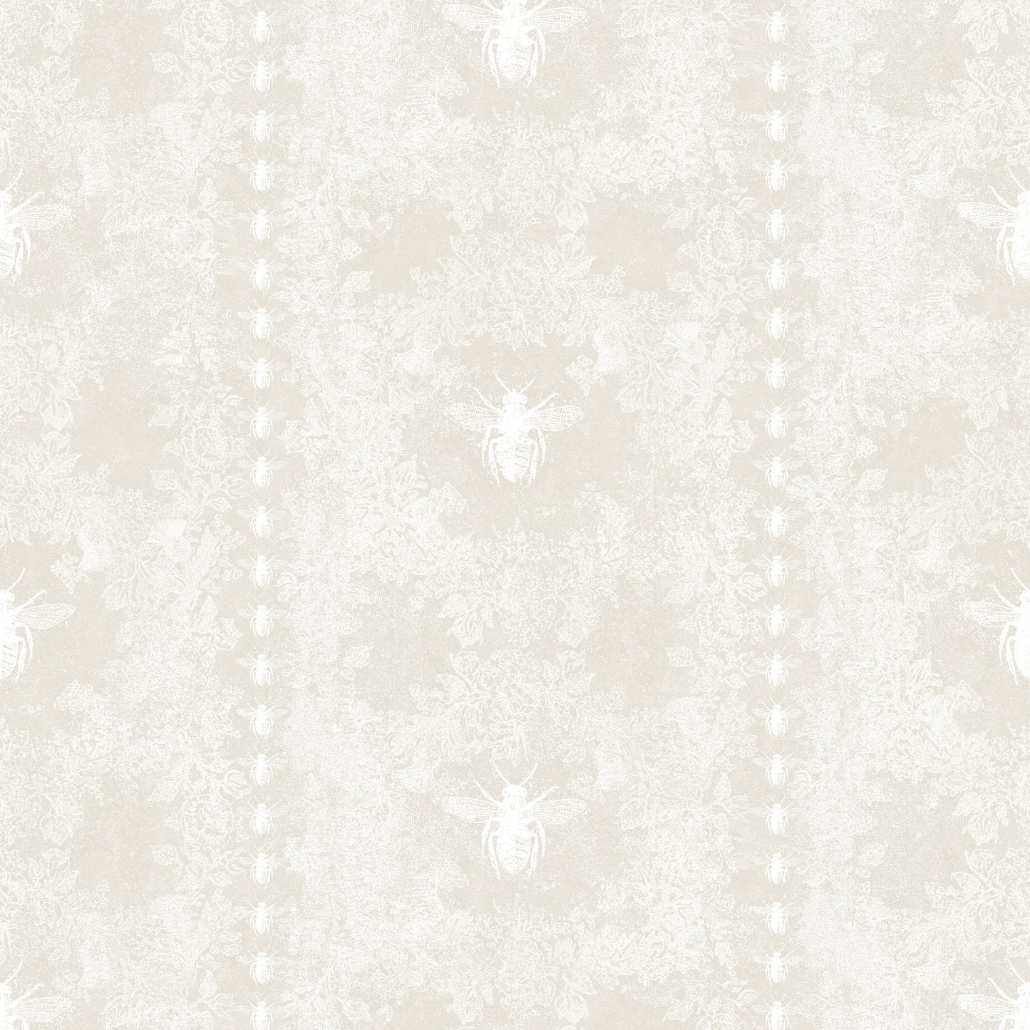 Bee Stripe Soft Beige Wallpaper