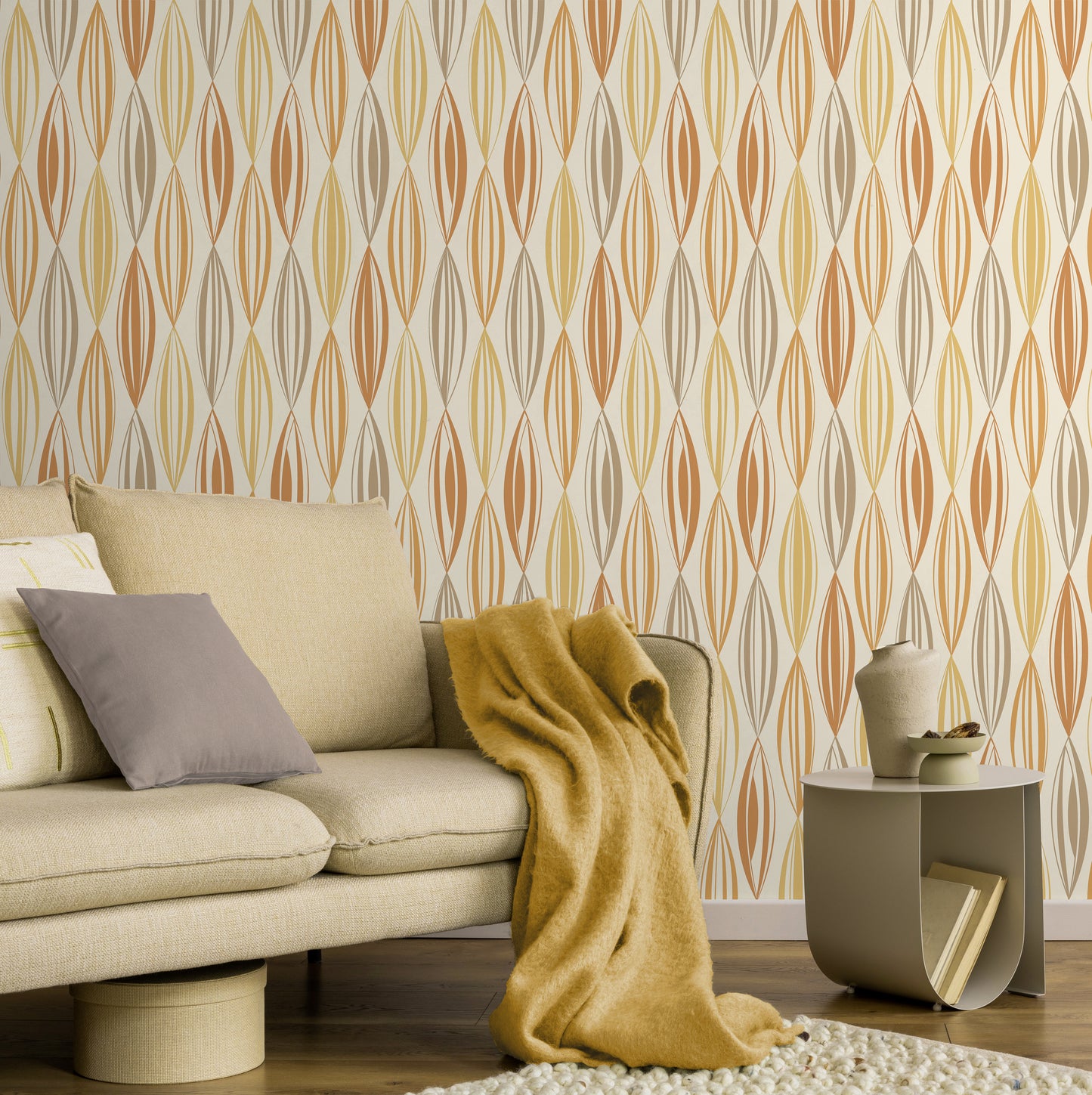 Boho Umber Mix Wallpaper