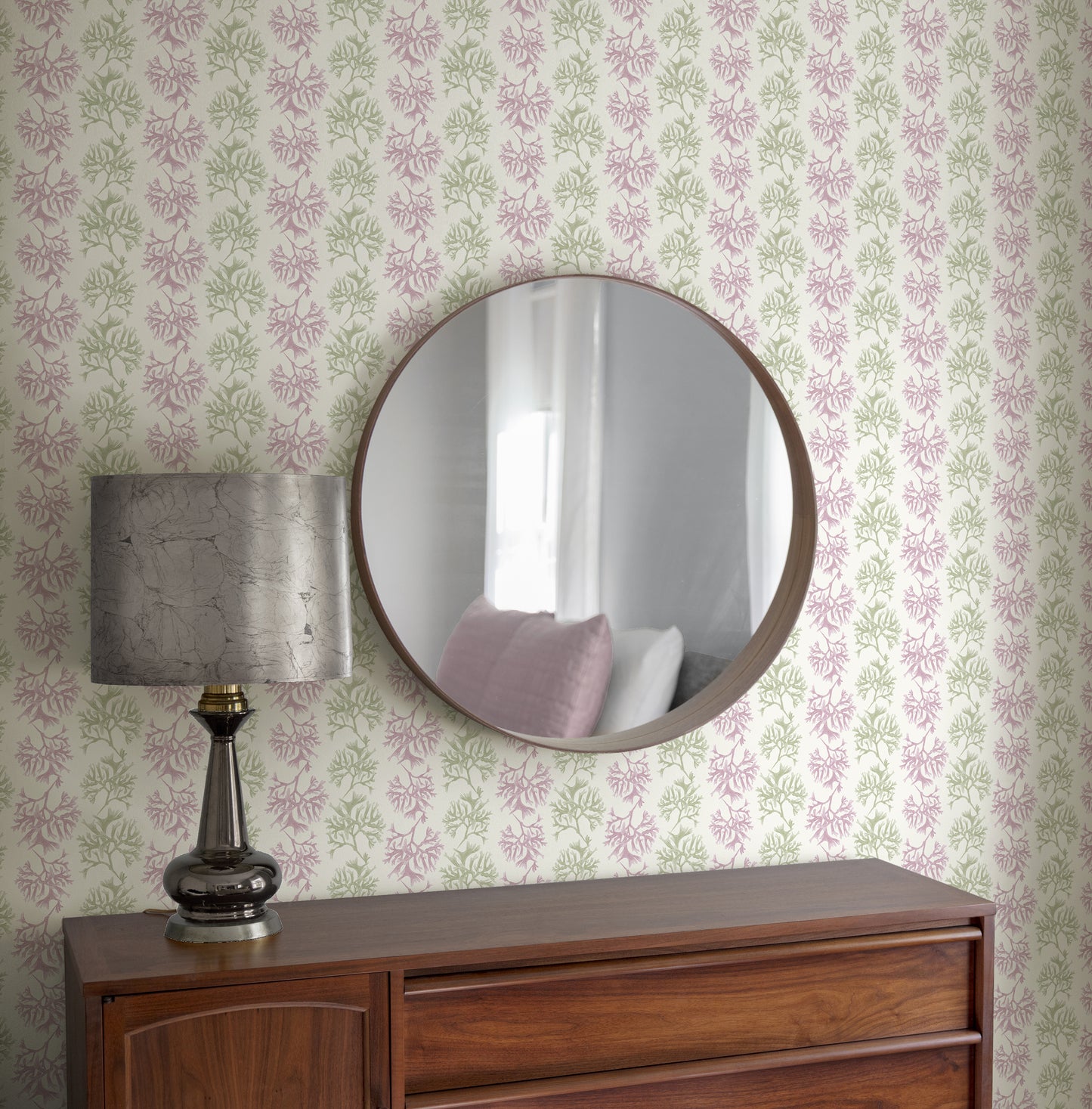 Caledon Fern & Pink Wallpaper