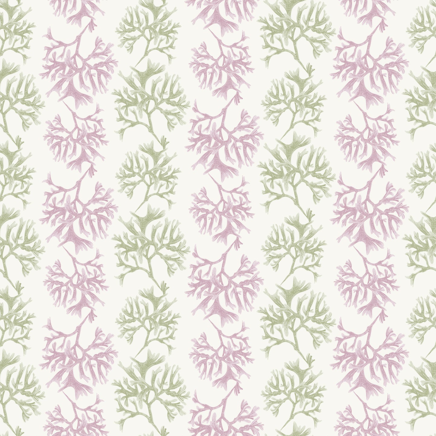 Caledon Fern & Pink Wallpaper