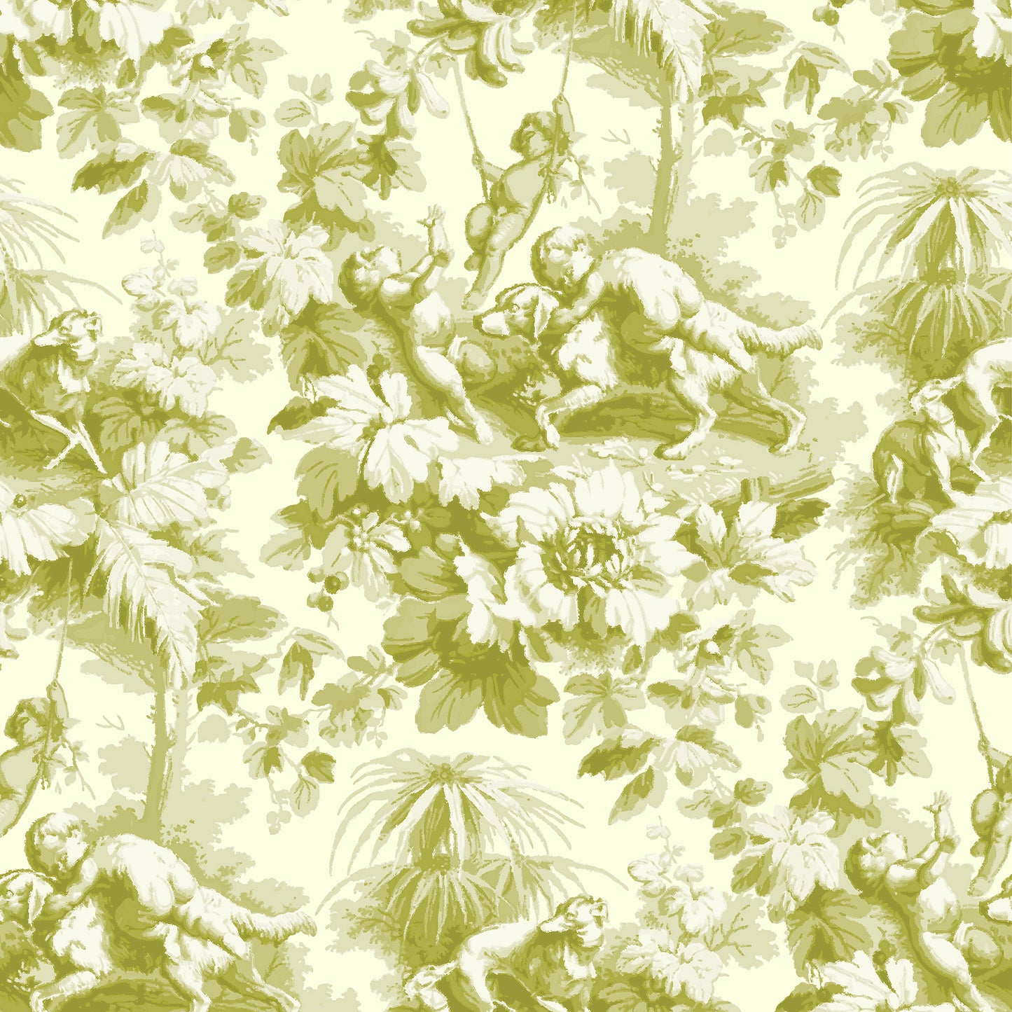 Arts & Crafts Papier peint Aqua Blues