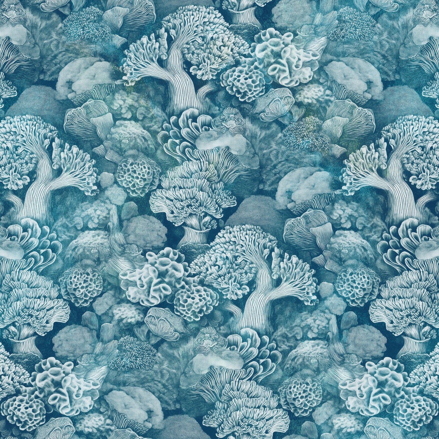 Coralline Aqua Wallpaper