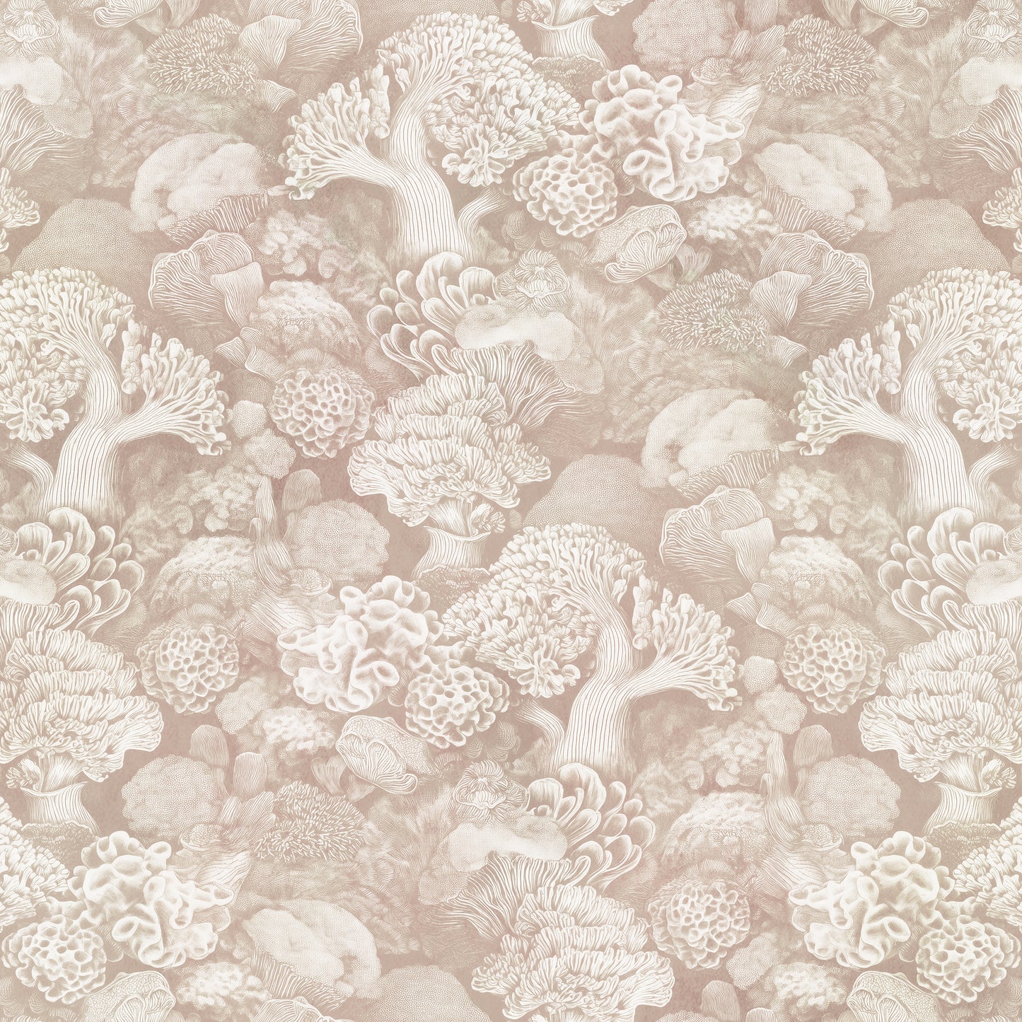 Coralline Neutrals Wallpaper