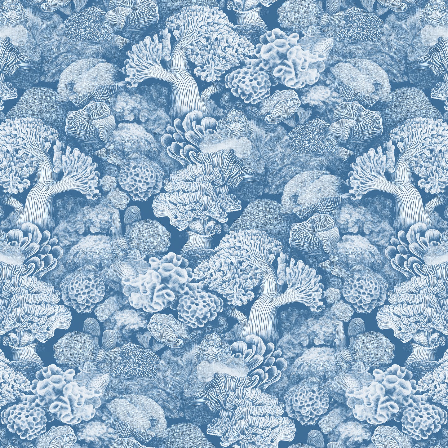 Arts & Crafts Aqua Blues Tapete
