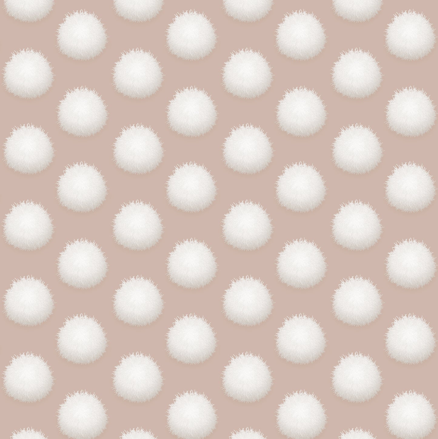 Cottontails Pale Terracotta Wallpaper