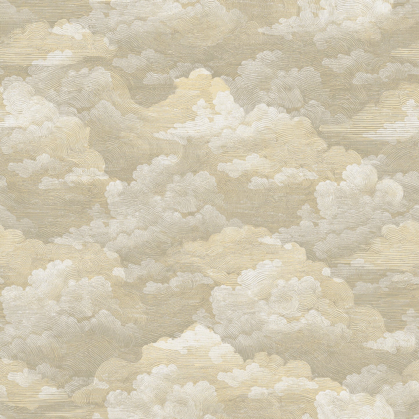 Cumulus Flax Wallpaper