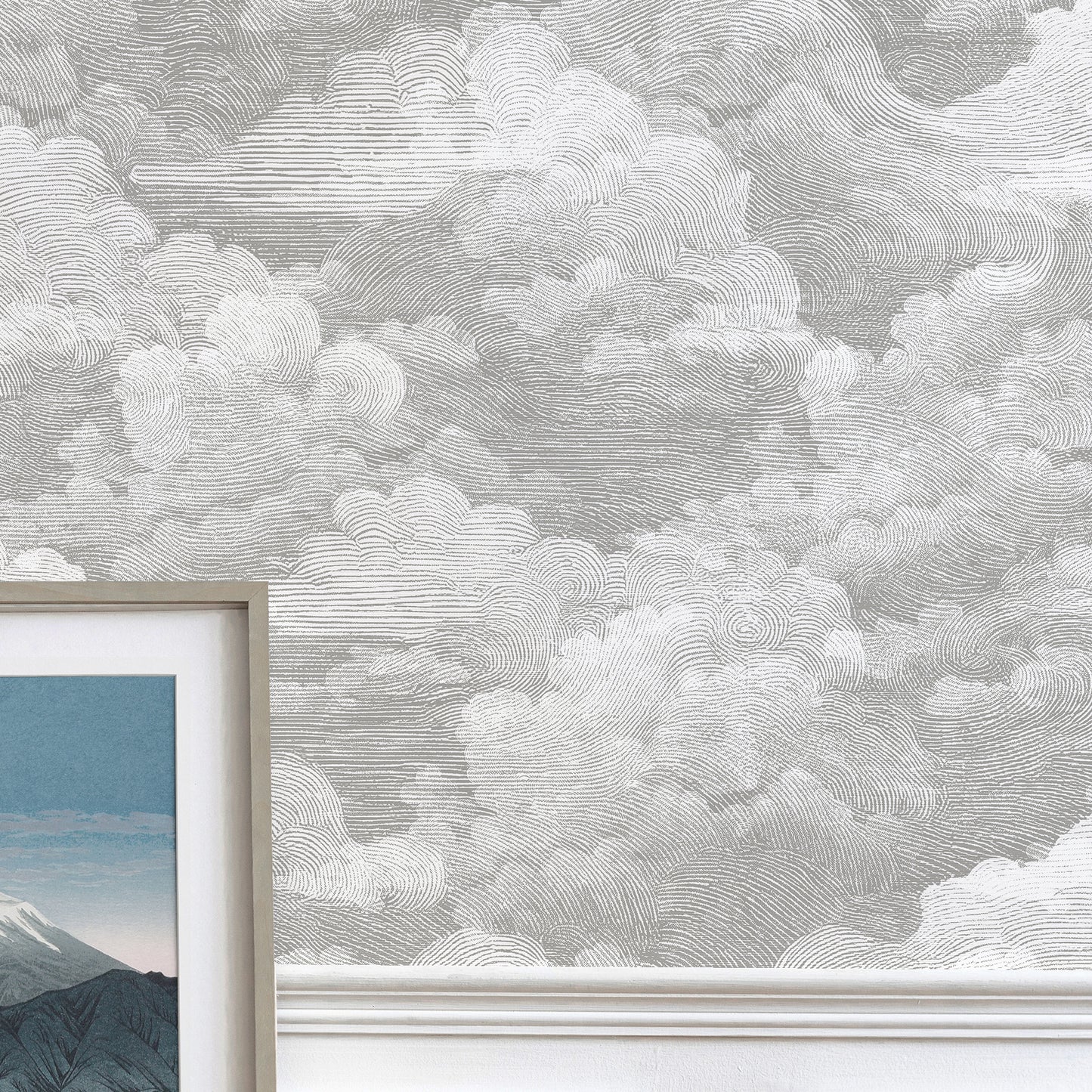 Cumulus Pewter Wallpaper