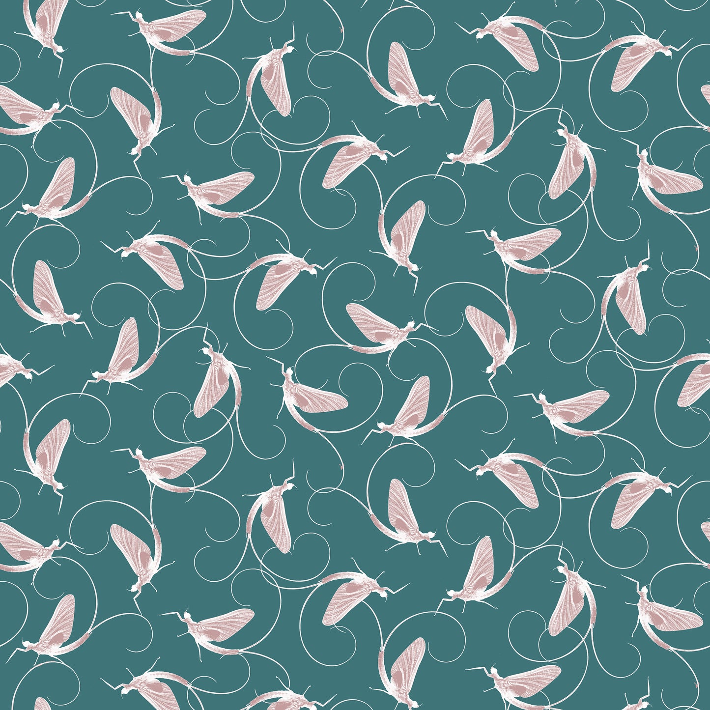 Arts & Crafts Papier peint Aqua Blues