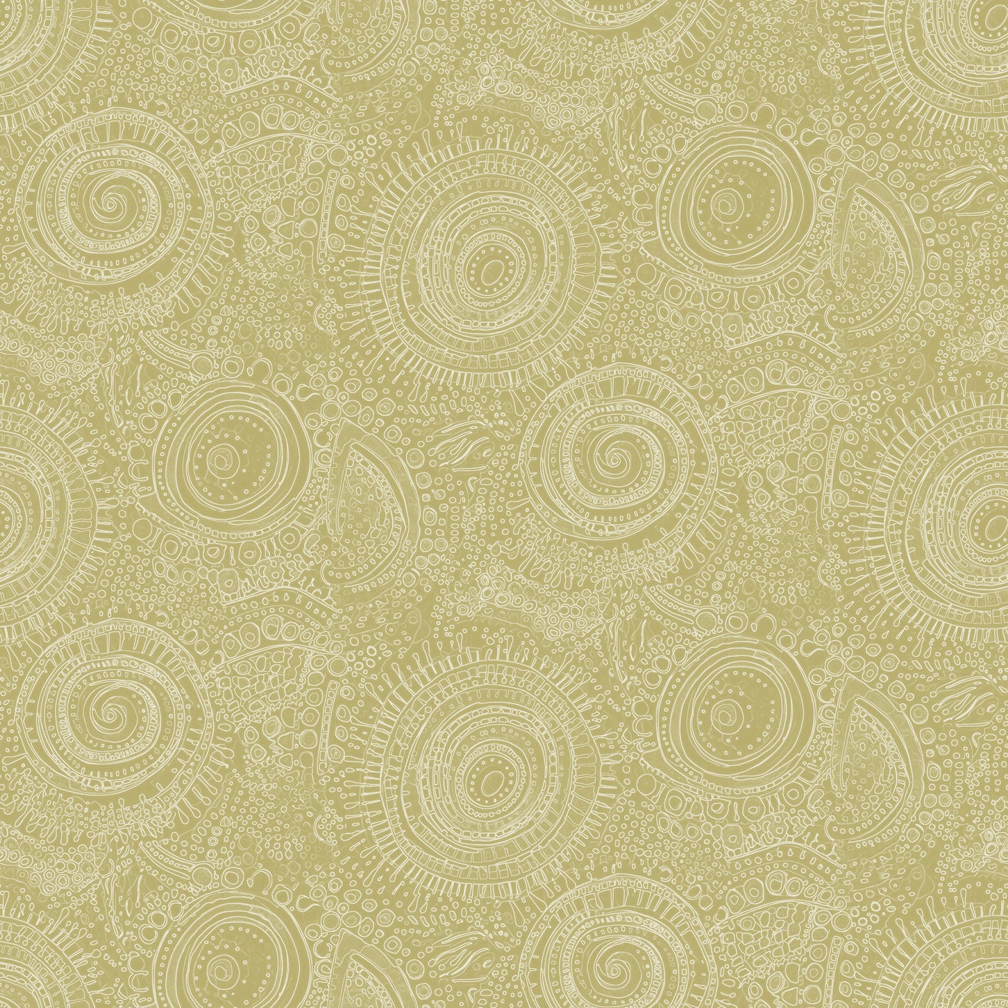 Doodle Mustard Wallpaper