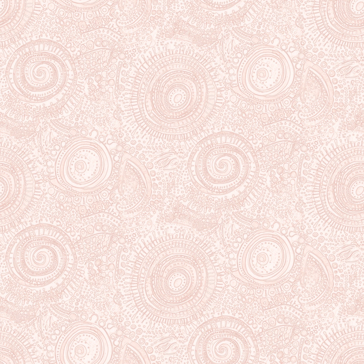 Doodle Shell Pink Wallpaper