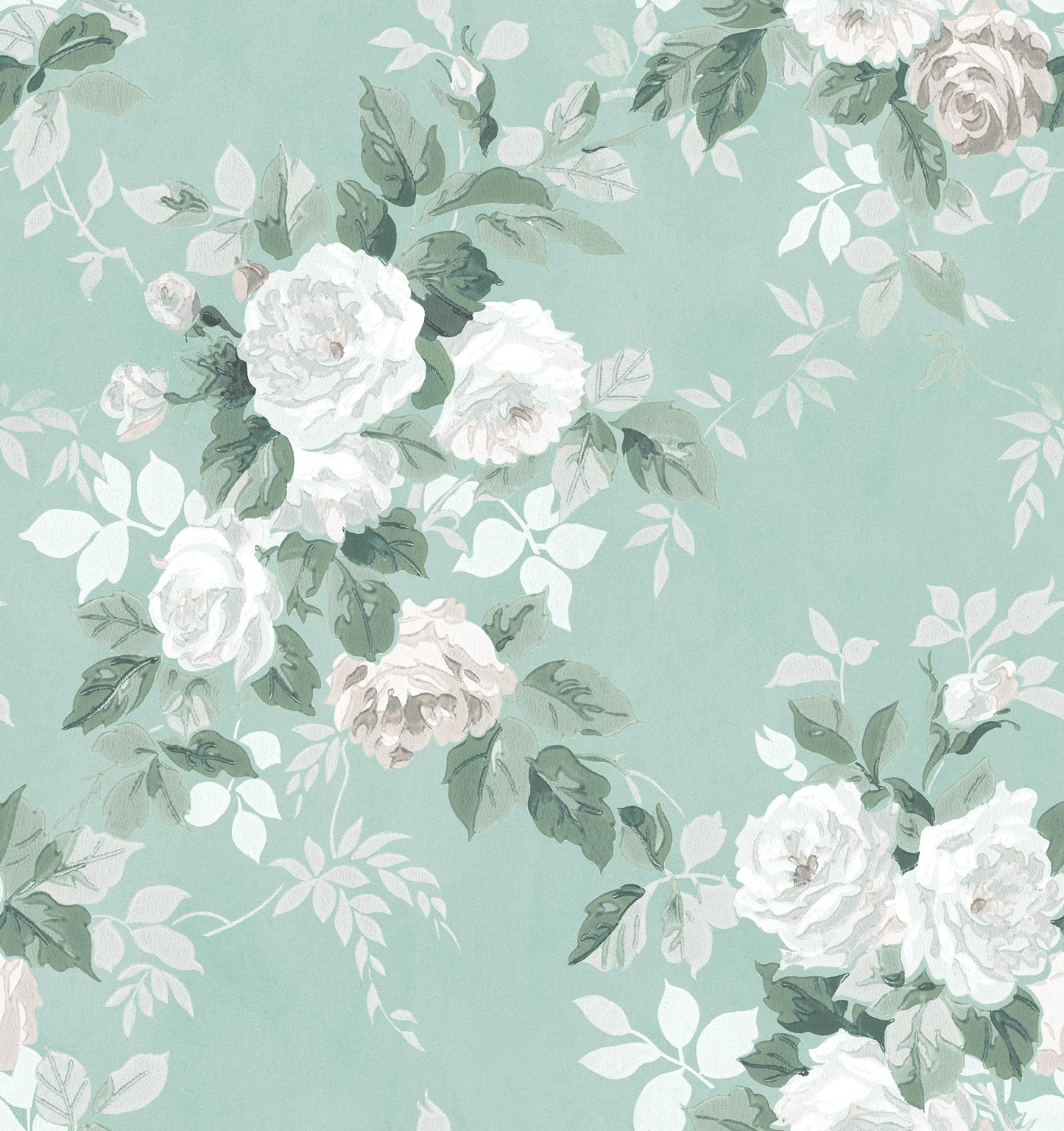 Rambler Turquoise Wallpaper