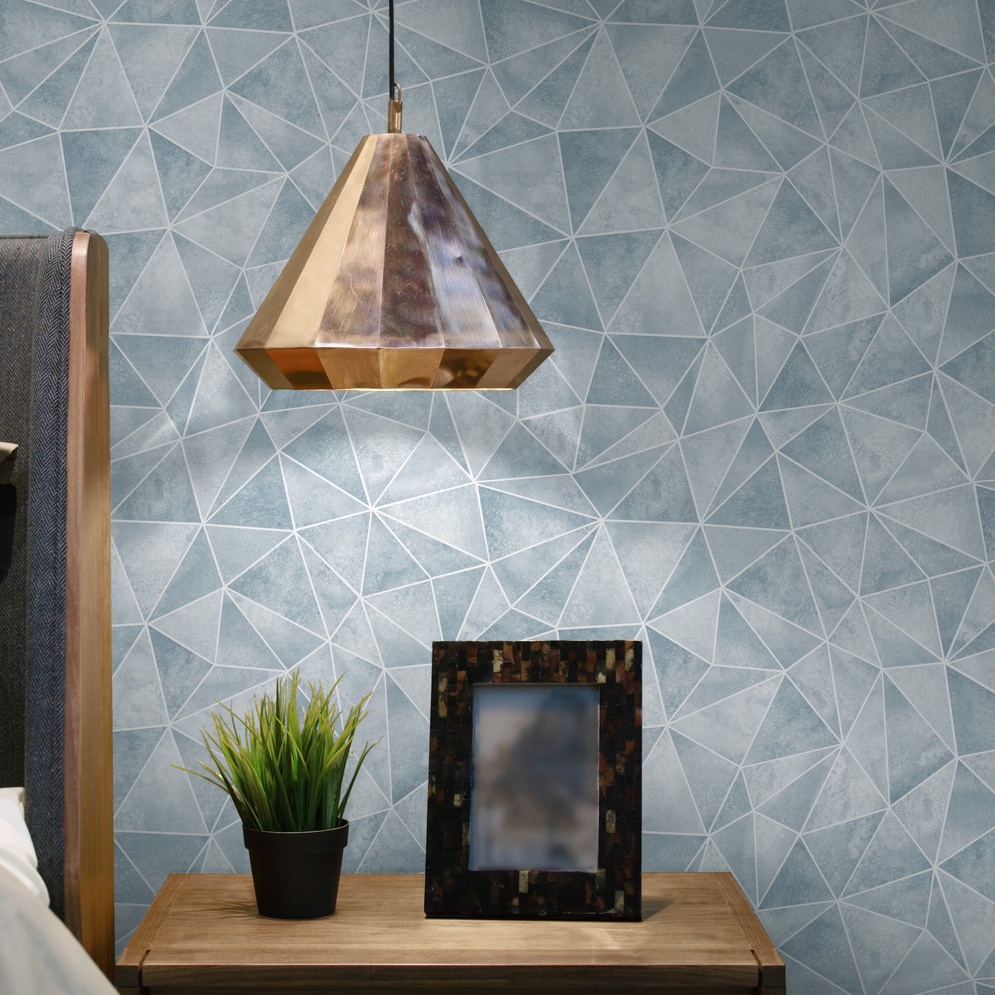 Arts & Crafts Papier peint Aqua Blues