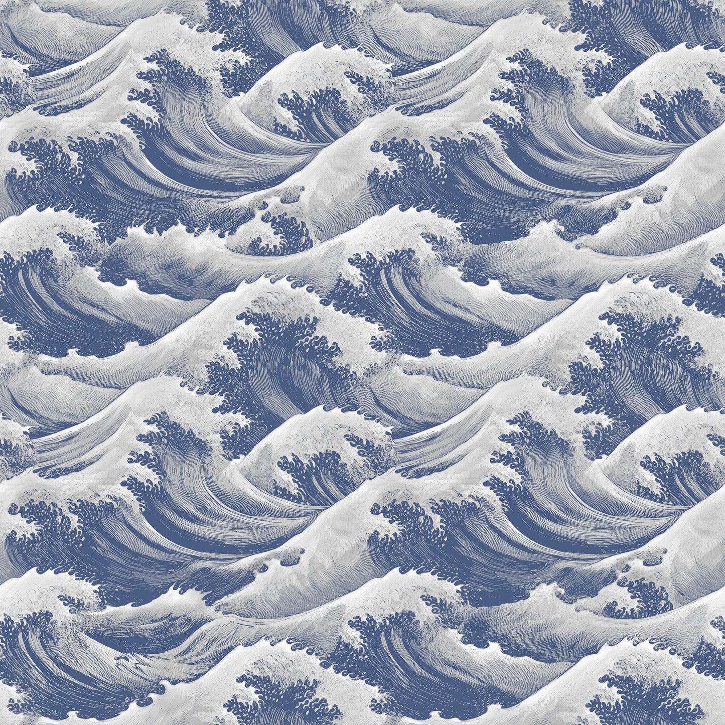 Arts & Crafts Papier peint Aqua Blues