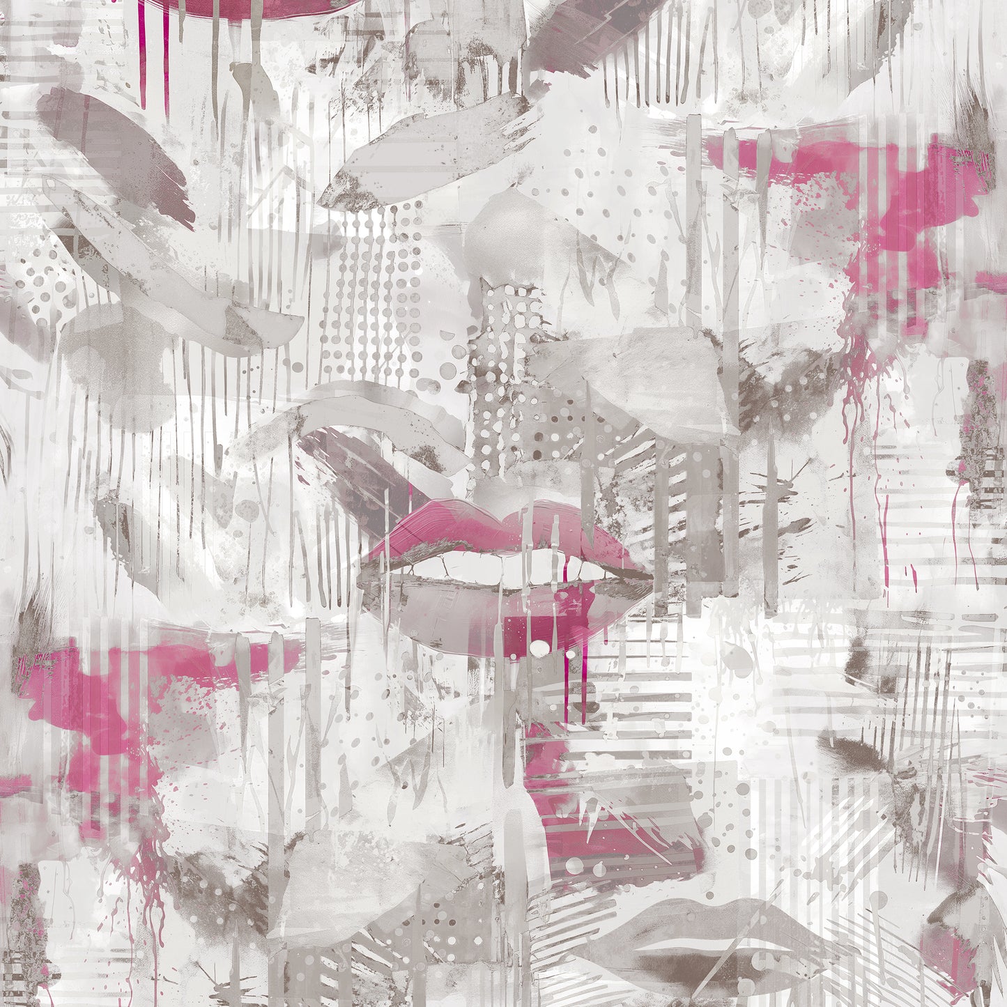 Glamour Tabloid Grey Wallpaper