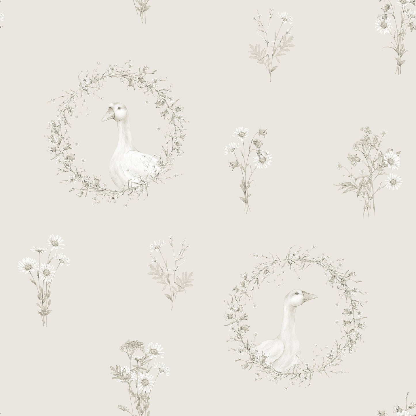 Arts & Crafts Papier peint Aqua Blues