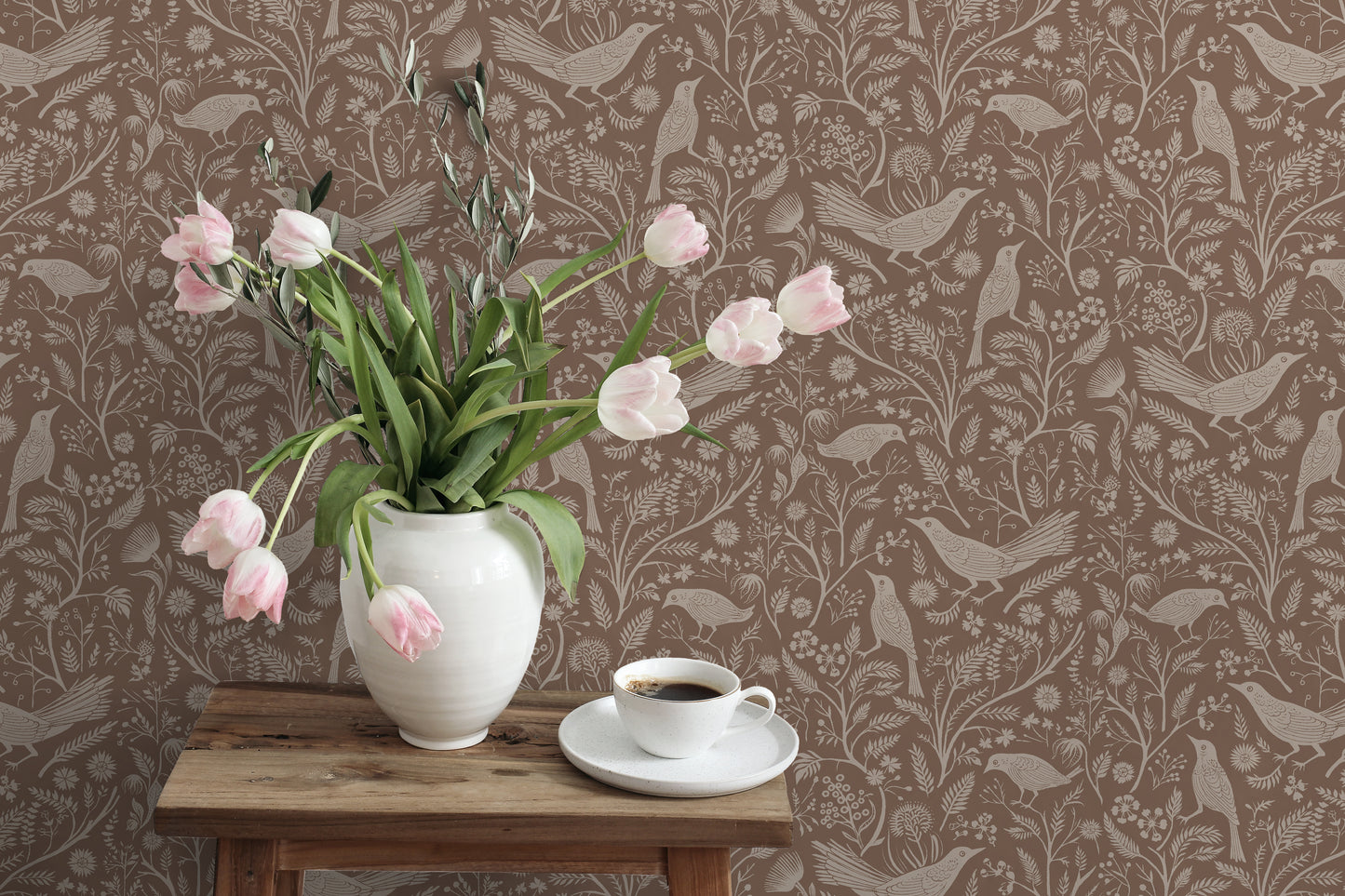 Grubbins Bois Noisette Papier Peint