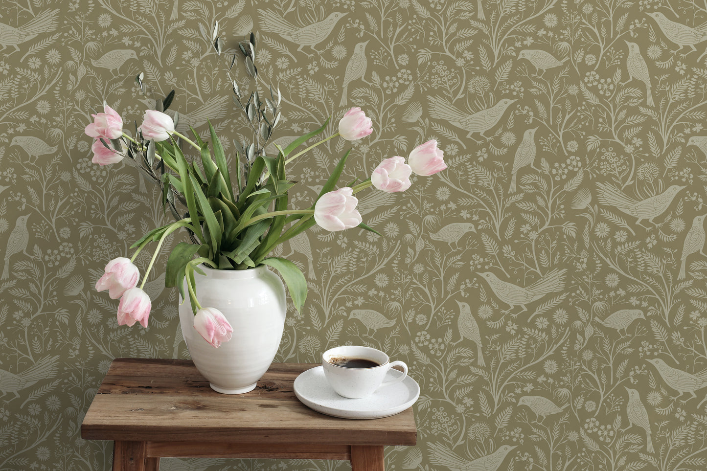 Papier peint mousse de bois Grubbins
