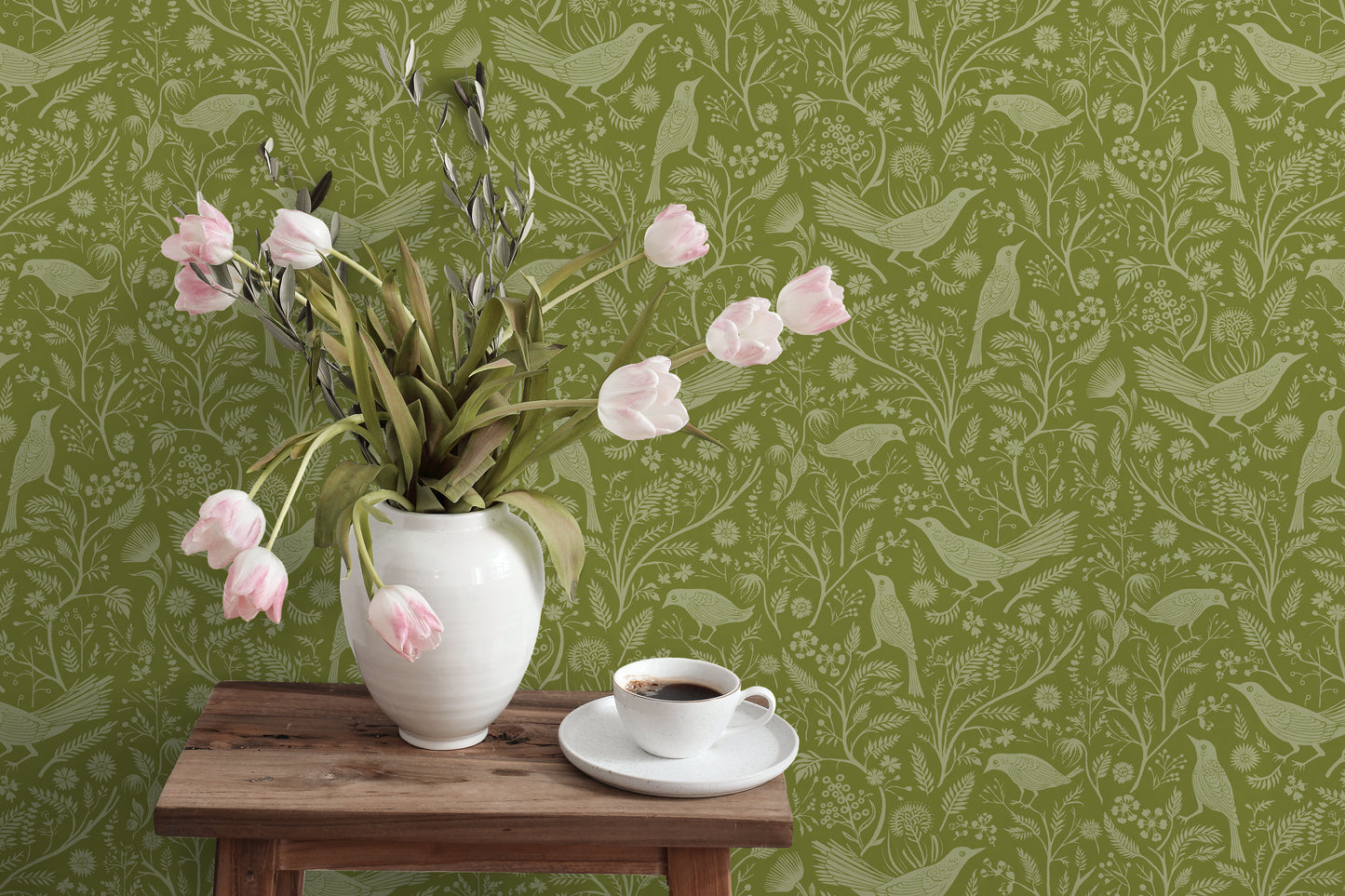Grubbins Wood Verdant Papier peint