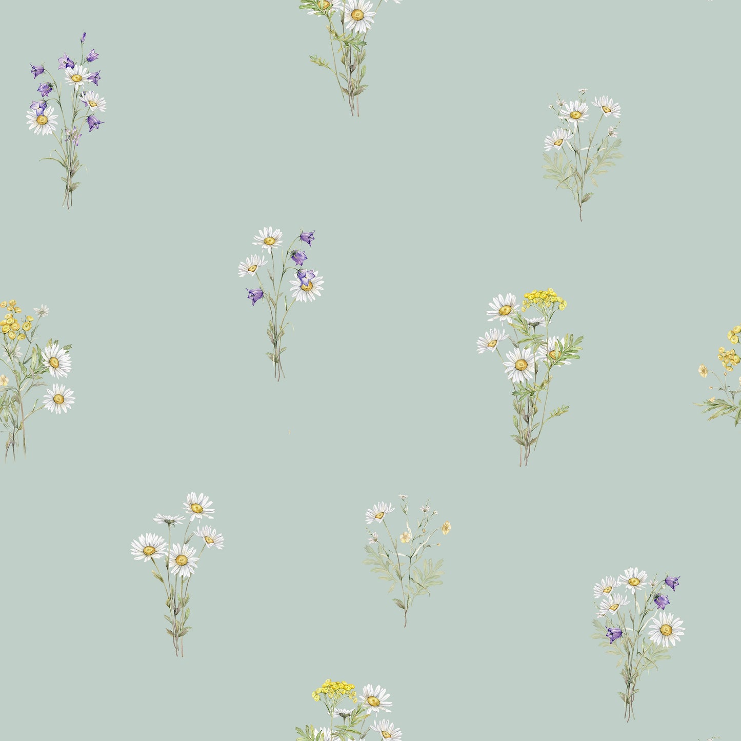Arts & Crafts Aqua Blues Tapete