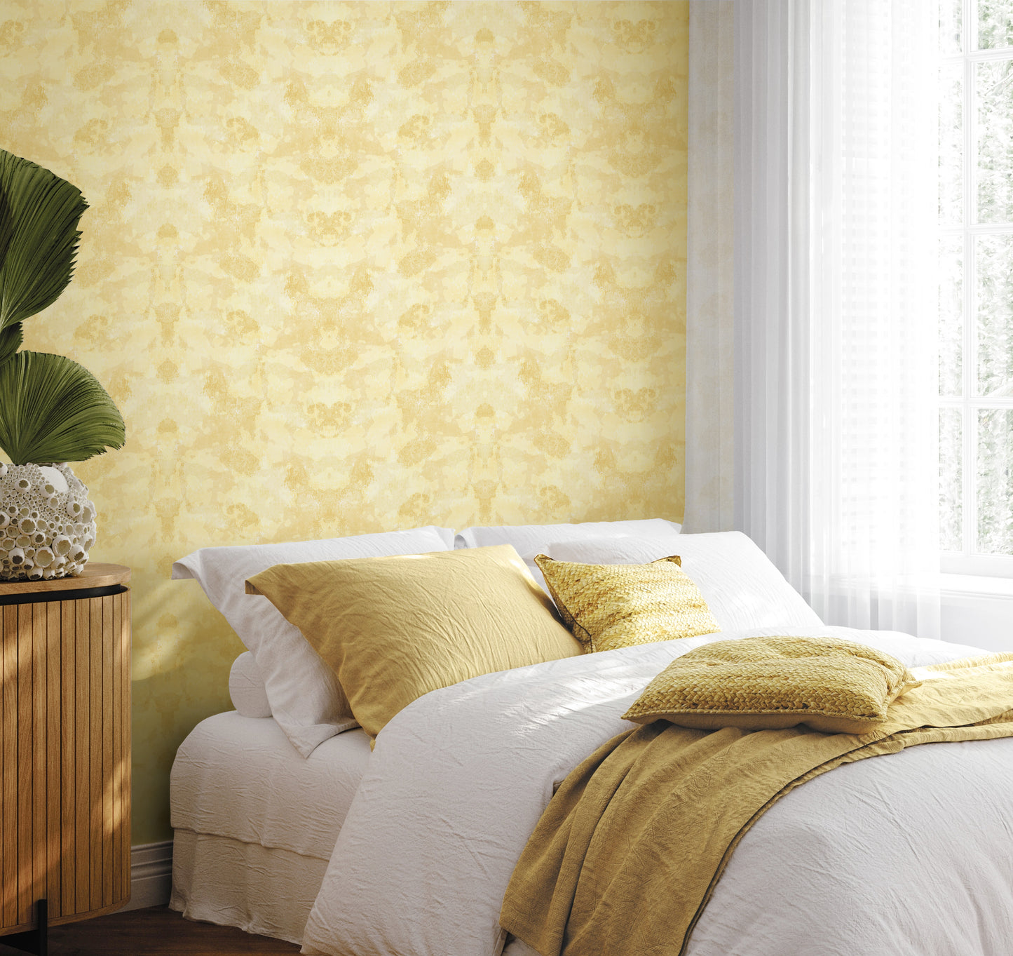 Perception Ochre Wallpaper