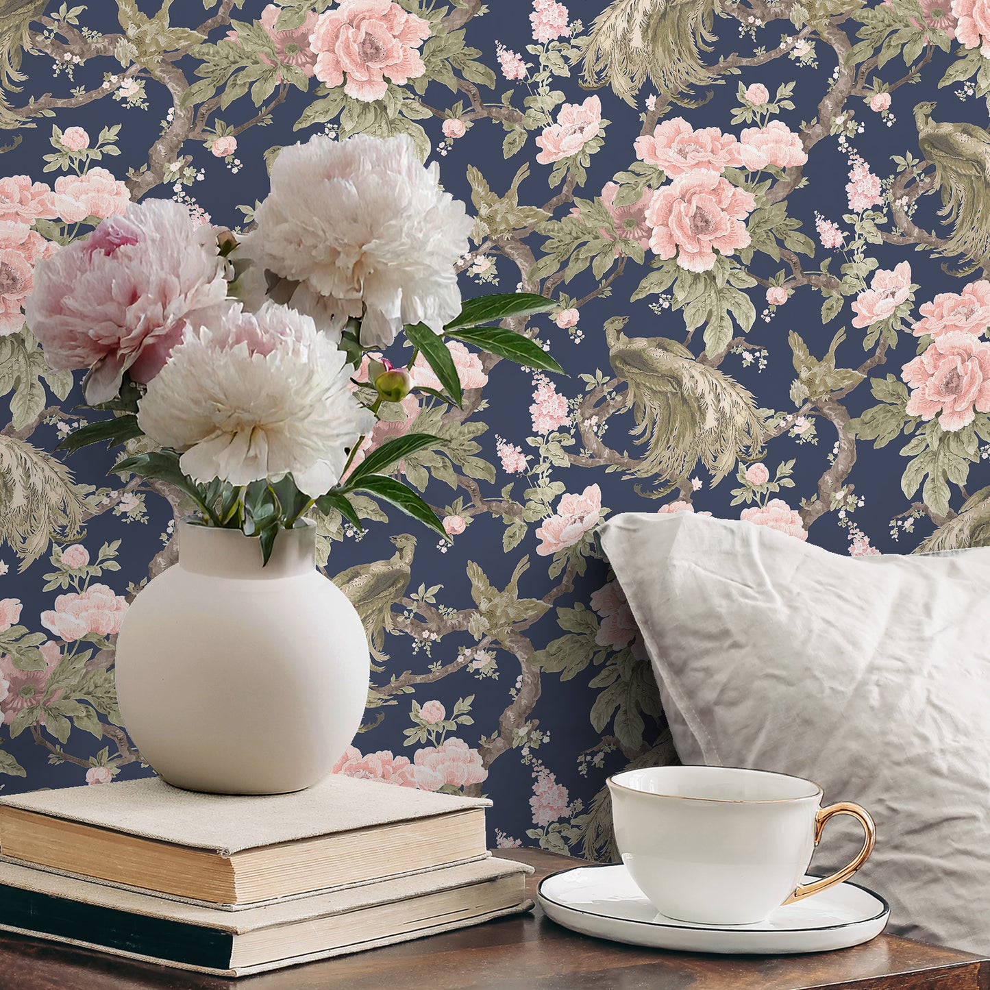 Arts & Crafts Papier peint Aqua Blues