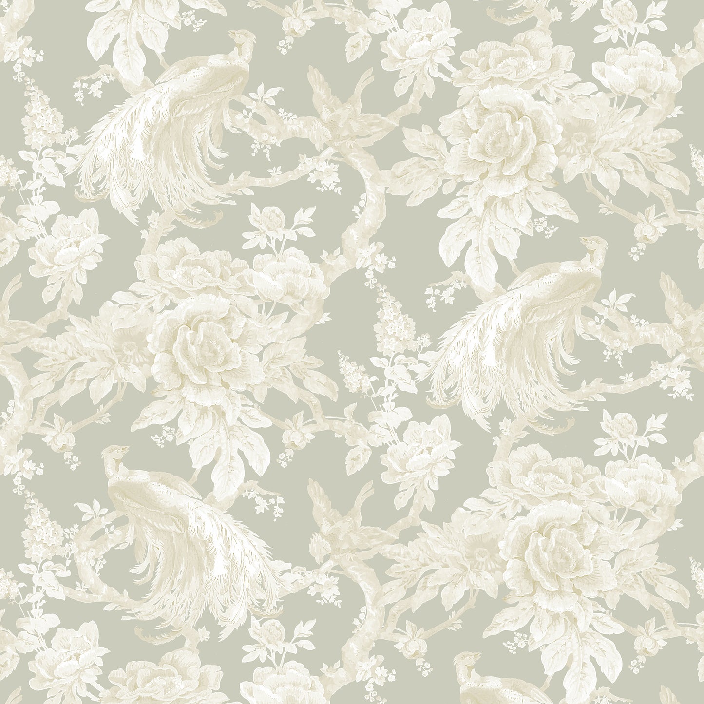 Arts & Crafts Papier peint Aqua Blues