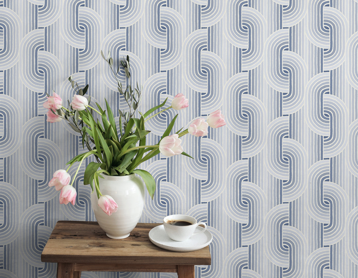 Linked In Denim-Hintergrundbild