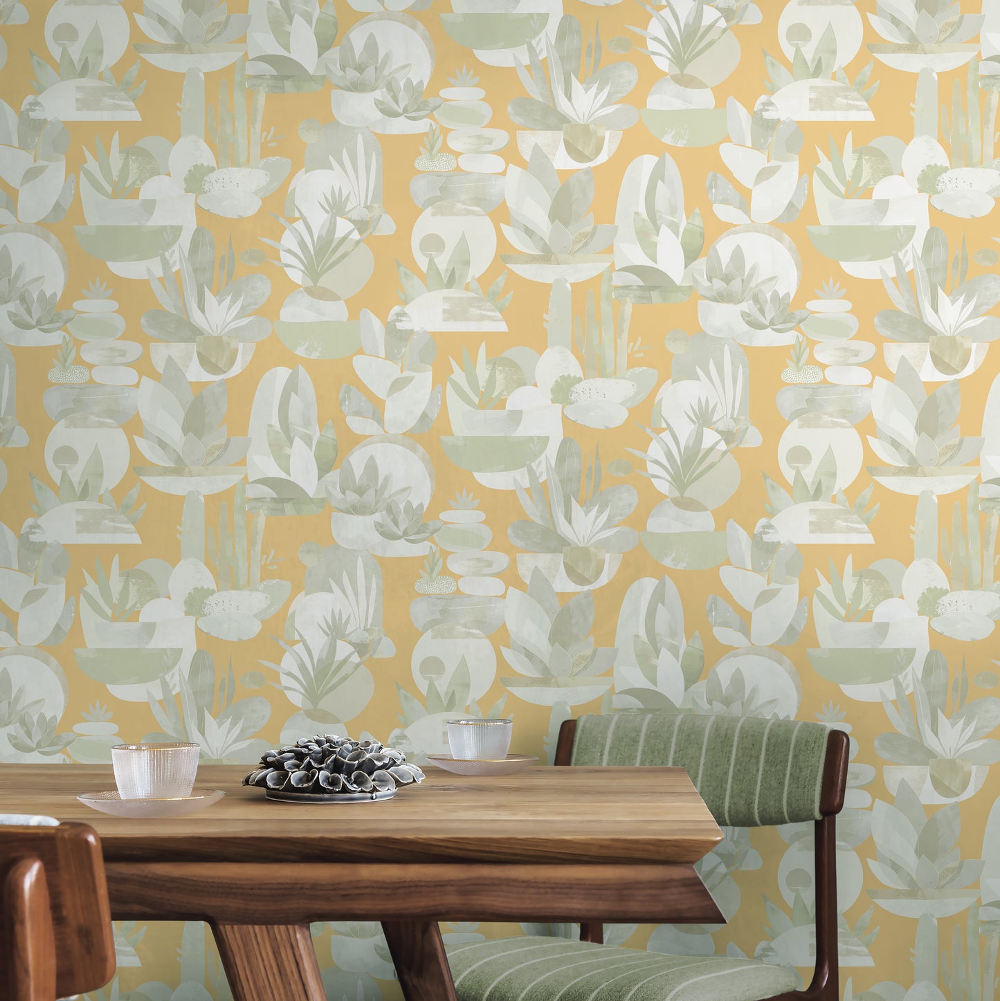 Arts & Crafts Papier peint Aqua Blues