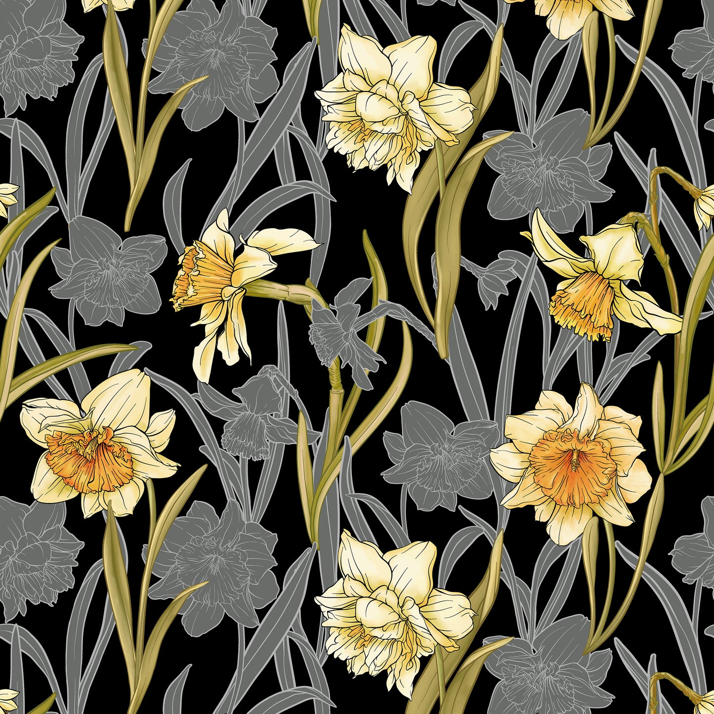 Narcissi Jet Wallpaper