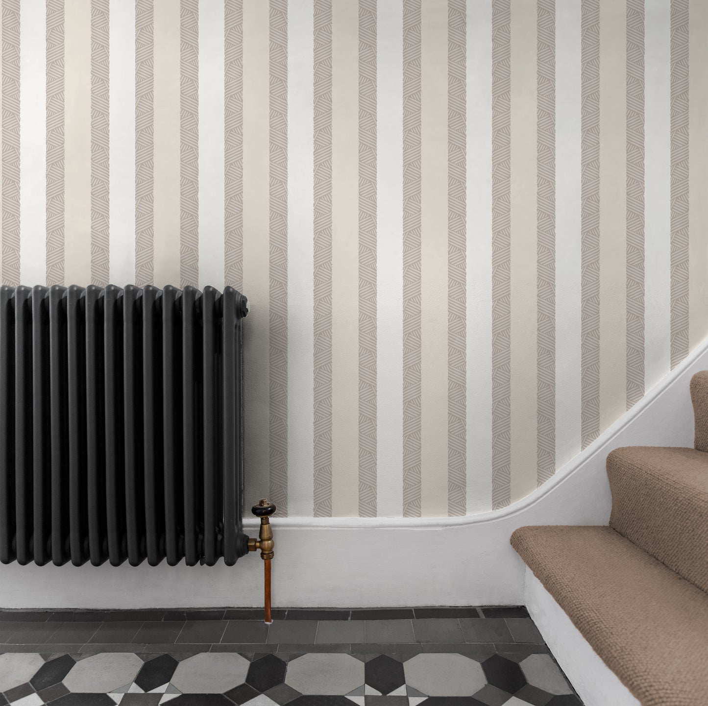 Twisted Stripe Neutrals Wallpaper