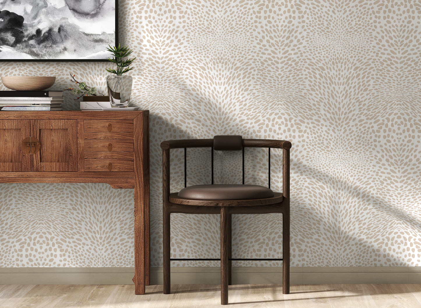 Panthera Beige Wallpaper