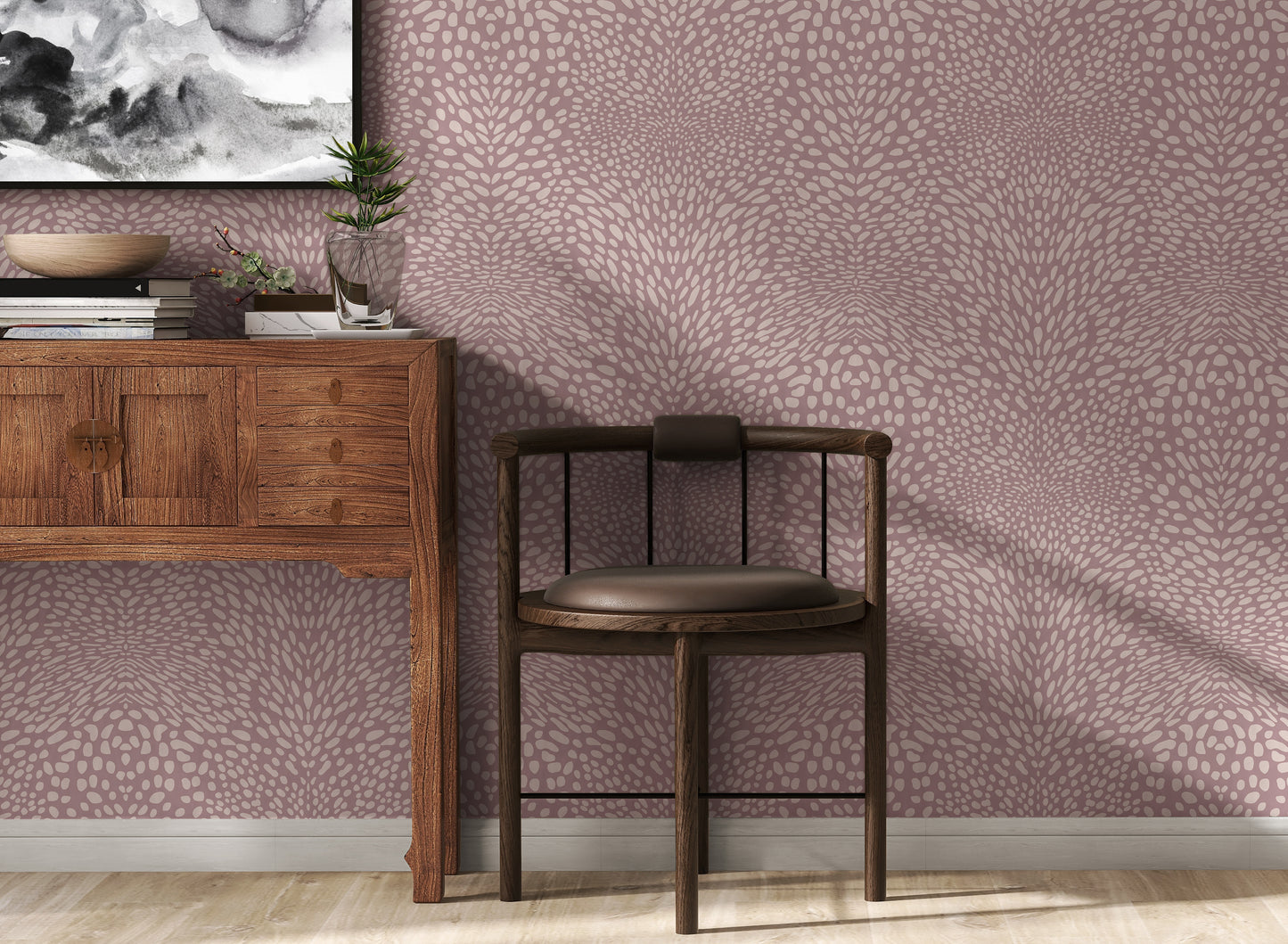 Panthera Dusted Pink Wallpaper