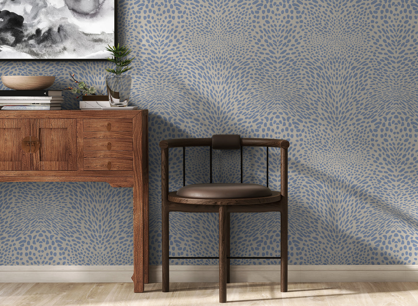 Panthera French Blue Wallpaper