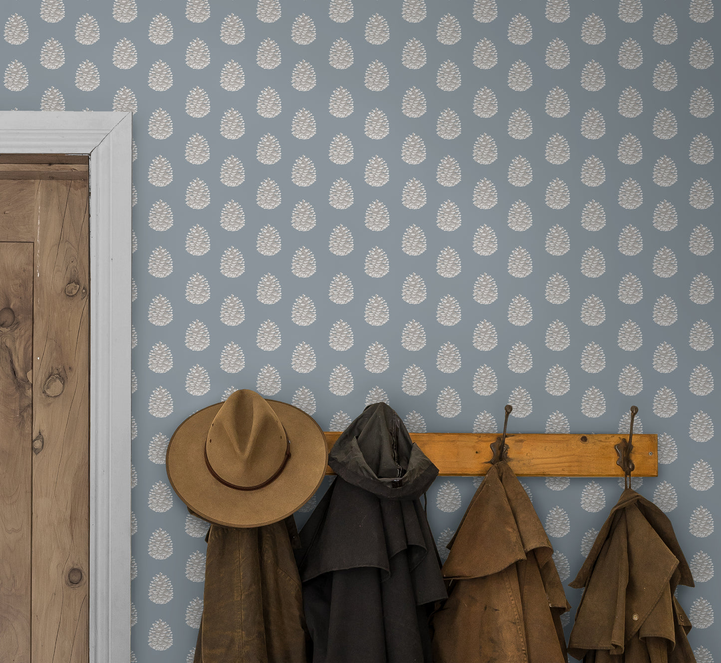Arts & Crafts Papier peint Aqua Blues