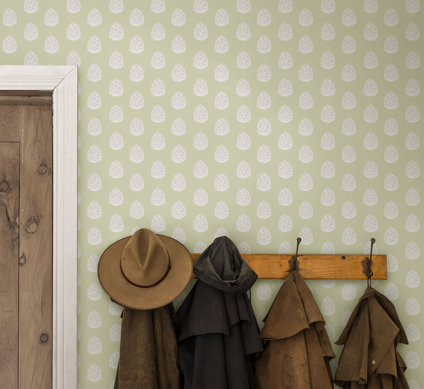 Pine Cones Citrine Wallpaper