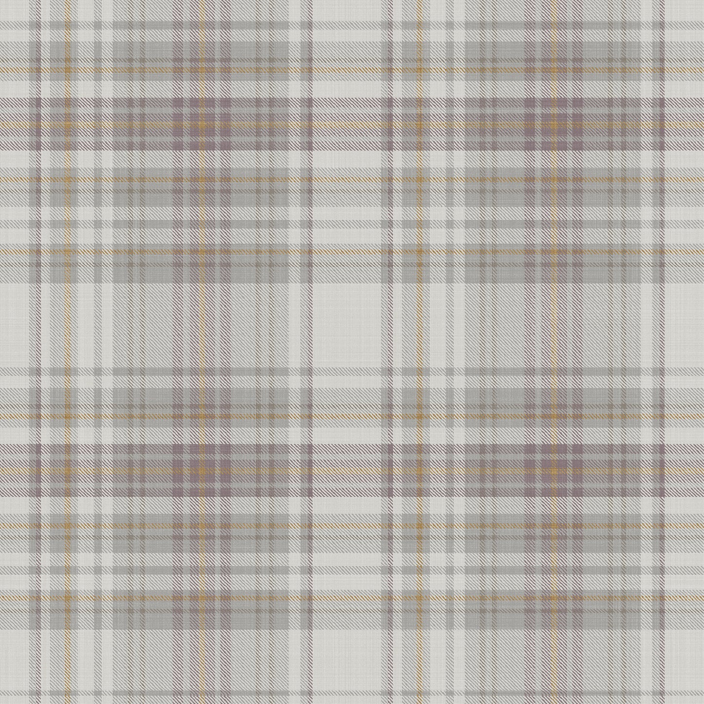 Plaid Heather on Stone Wallpaper