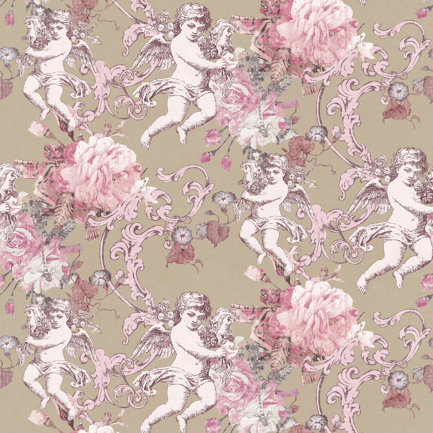 Raphael Dusky Pink Wallpaper