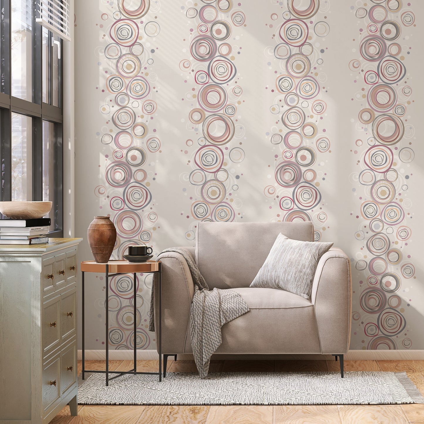 Roulade Muted Pastels Wallpaper