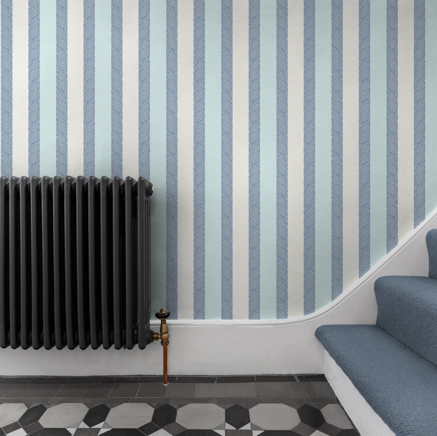Twisted Stripe Sailor Wallpaper