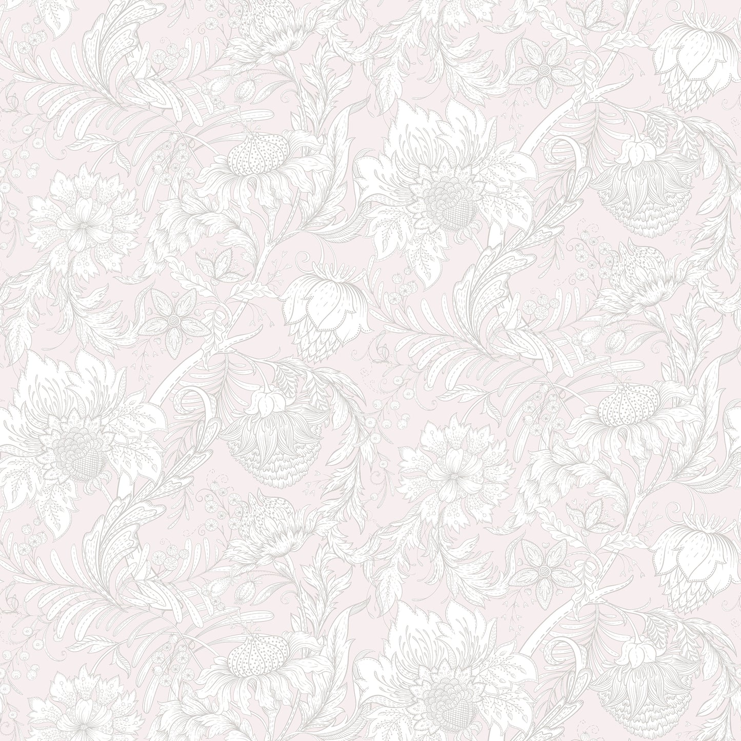 Arts & Crafts Papier peint Aqua Blues